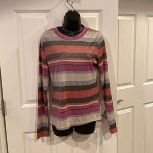 Medium Allison Joy sparkly stripe top - NWT